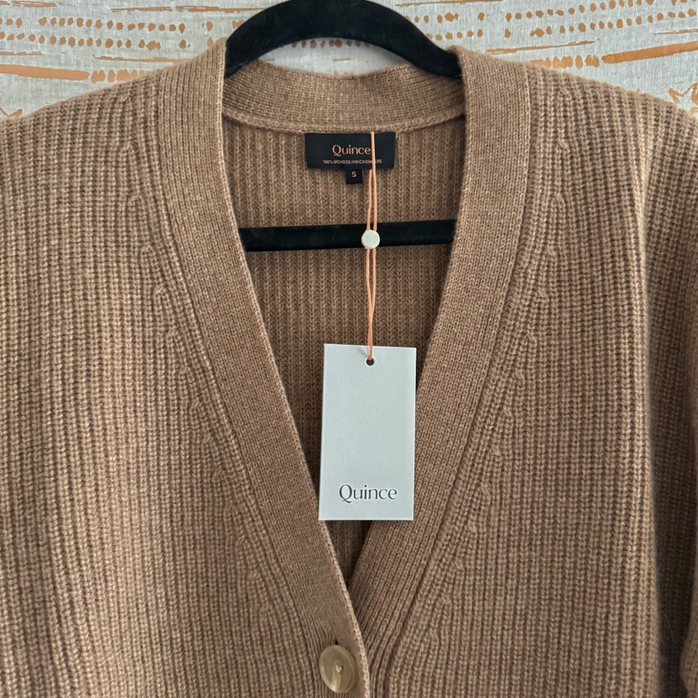 Quince Women's Brown Cardigan Sweater - Picture 7 of 16